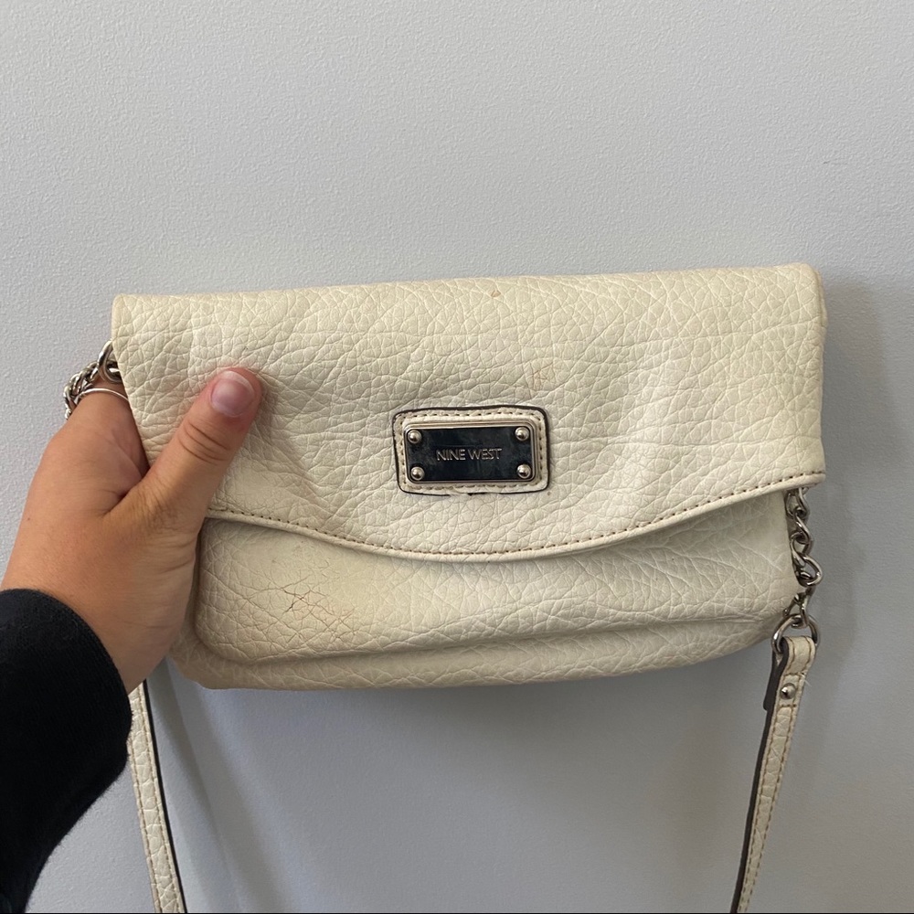 White Nine West Handbag / Purse